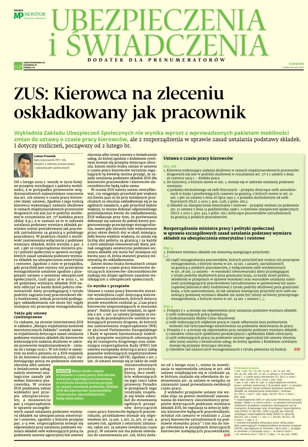 UBEZPIECZENIA I ŚWIADCZENIA