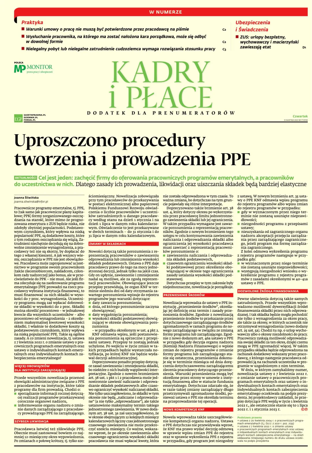 KADRY I PŁACE