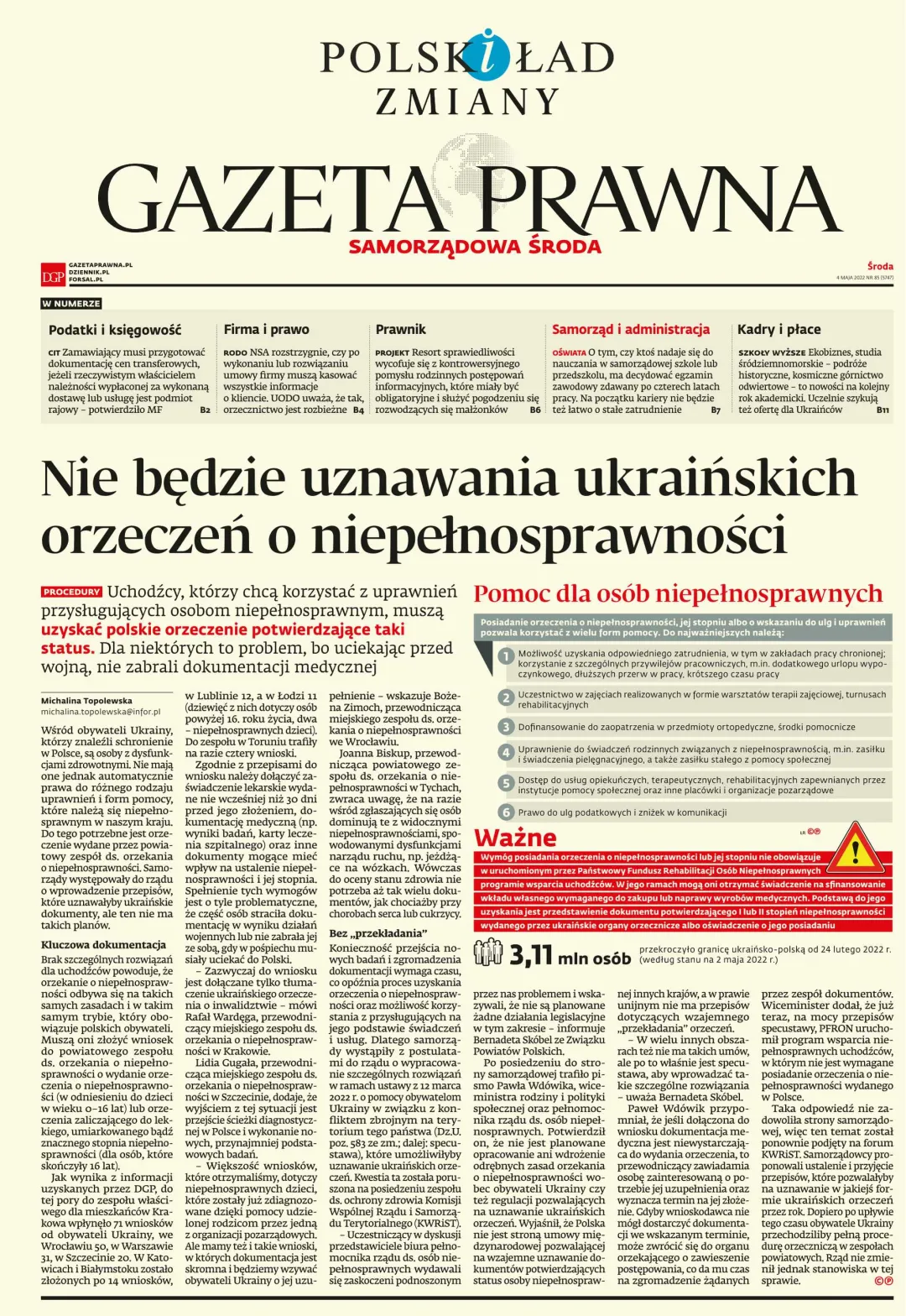 PIERWSZA STRONA DGP