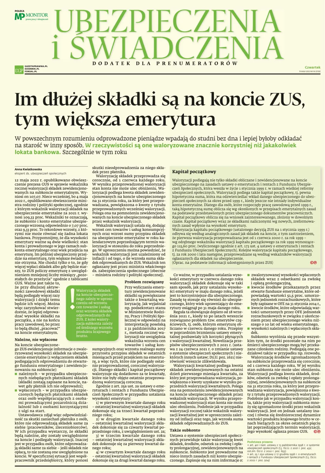 UBEZPIECZENIA I ŚWIADCZENIA