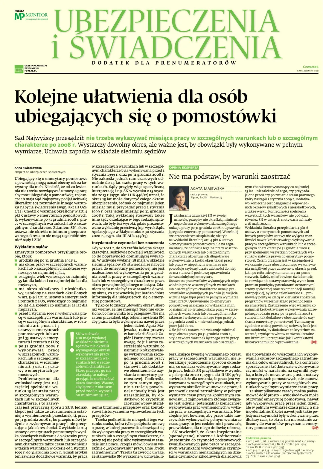 UBEZPIECZENIA I ŚWIADCZENIA