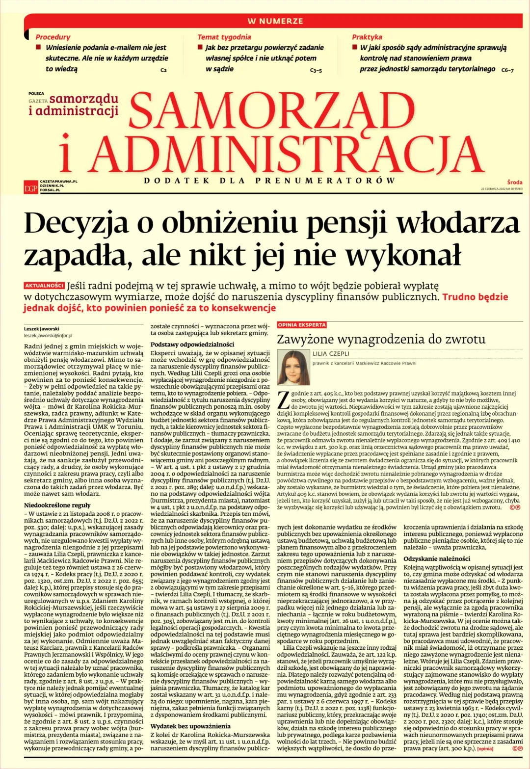 SAMORZĄD I ADMINISTRACJA