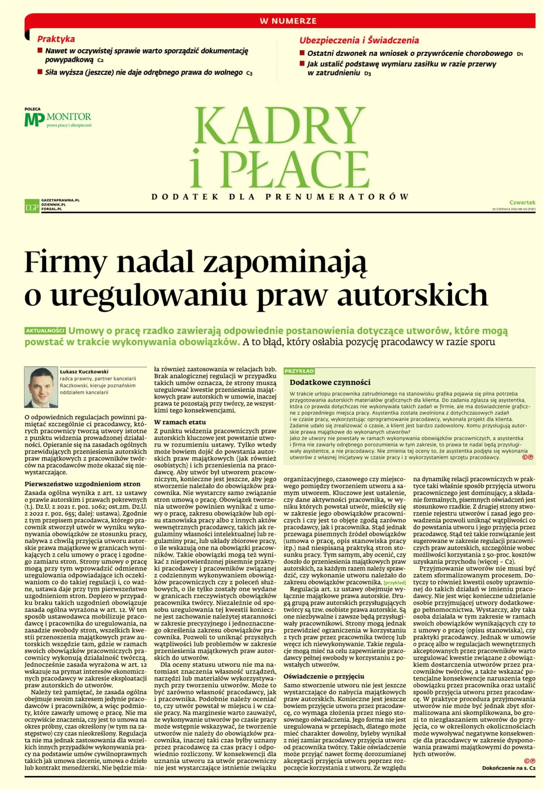 KADRY I PŁACE