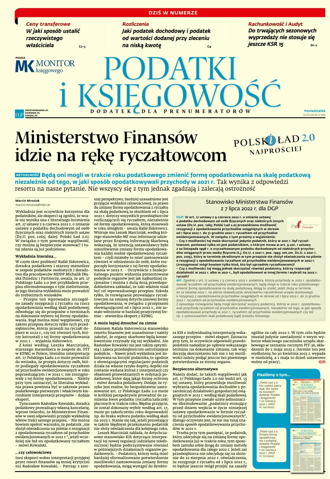 PODATKI I KSIĘGOWOŚĆ