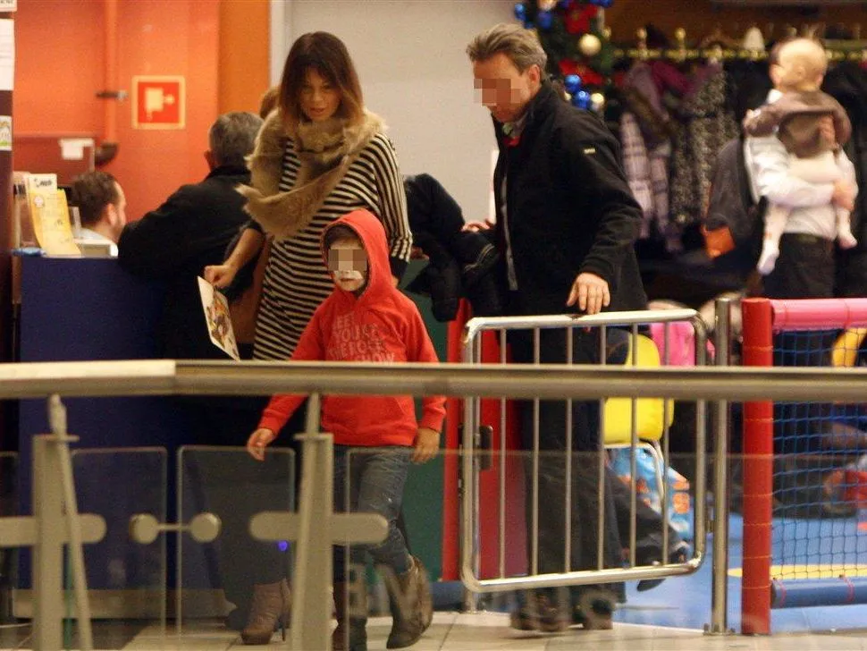 Edyta Górniak z synem i przyjacielem