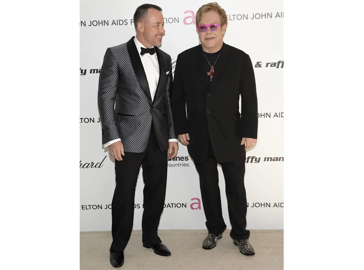 Elton John z mężem Davidem Furnishem