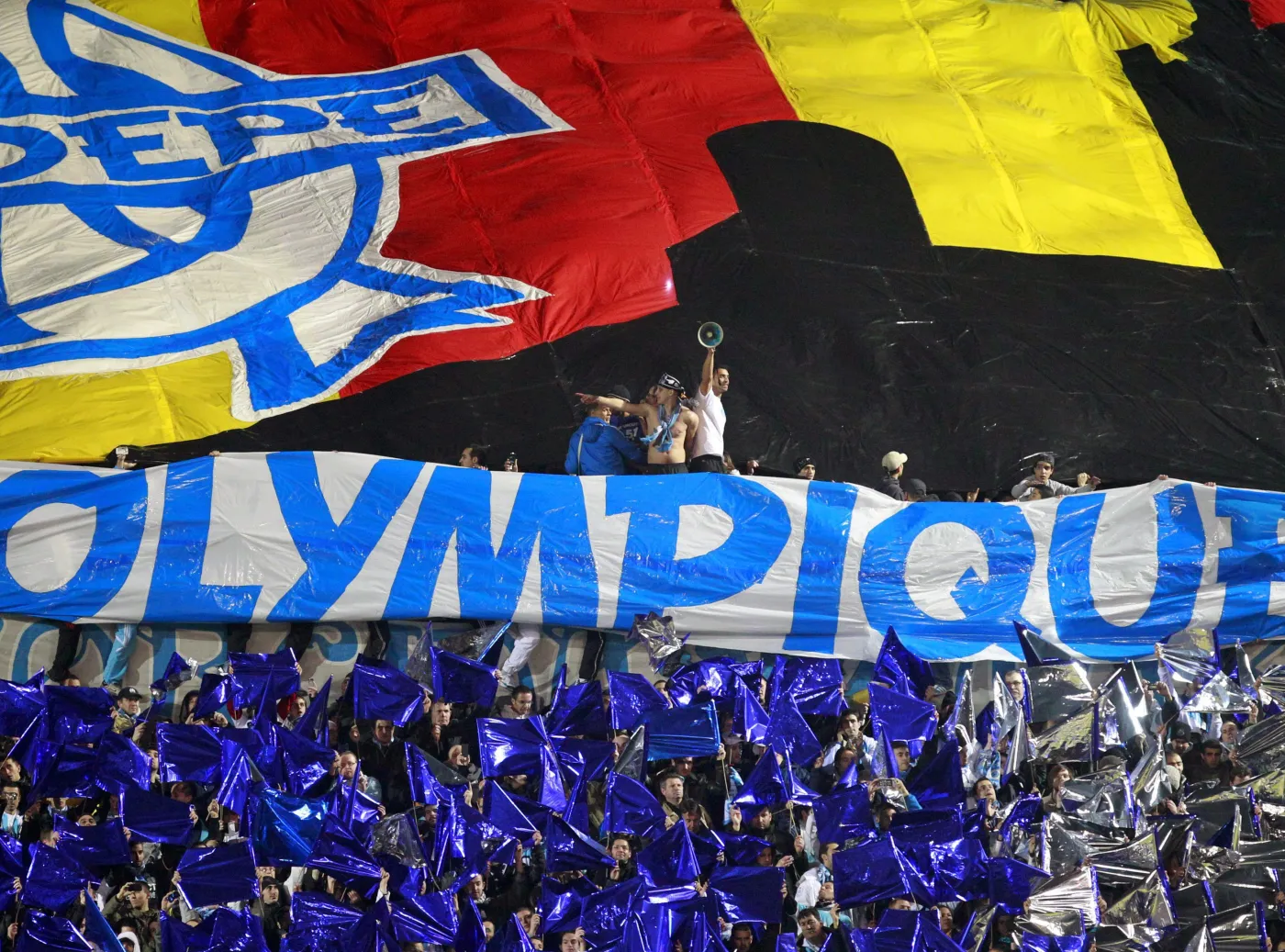 Kibice zespołu Olympique Marseille