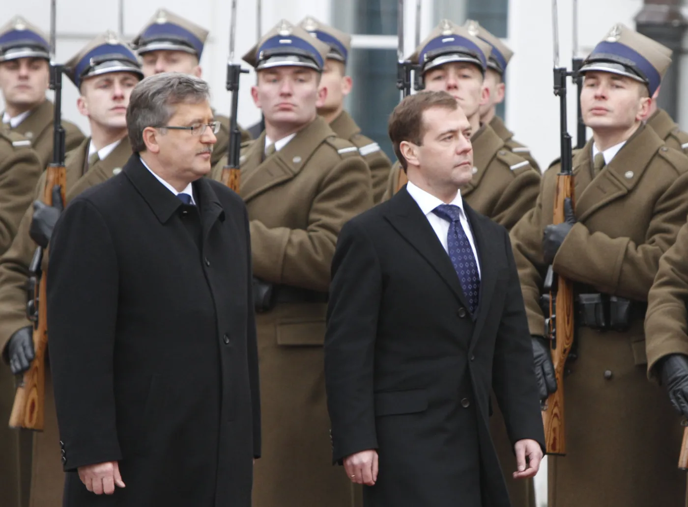 Bronisław Komorowski i Dmitrij Miedwiediew