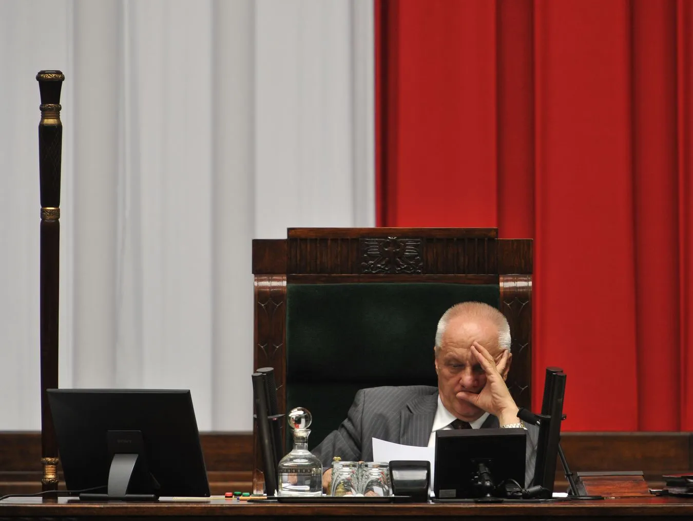 Wicemarszałek Sejmu Stefan Niesiołowski