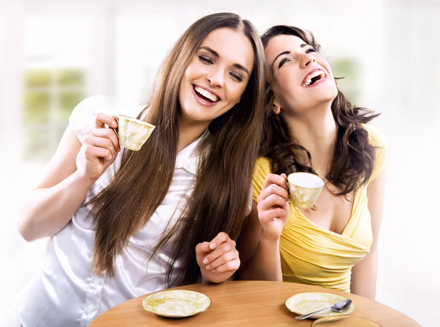 kawa herbata przyjaciółki kobiety