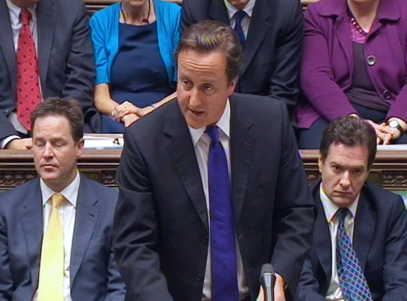 Premier David Cameron w Izbie Gmin