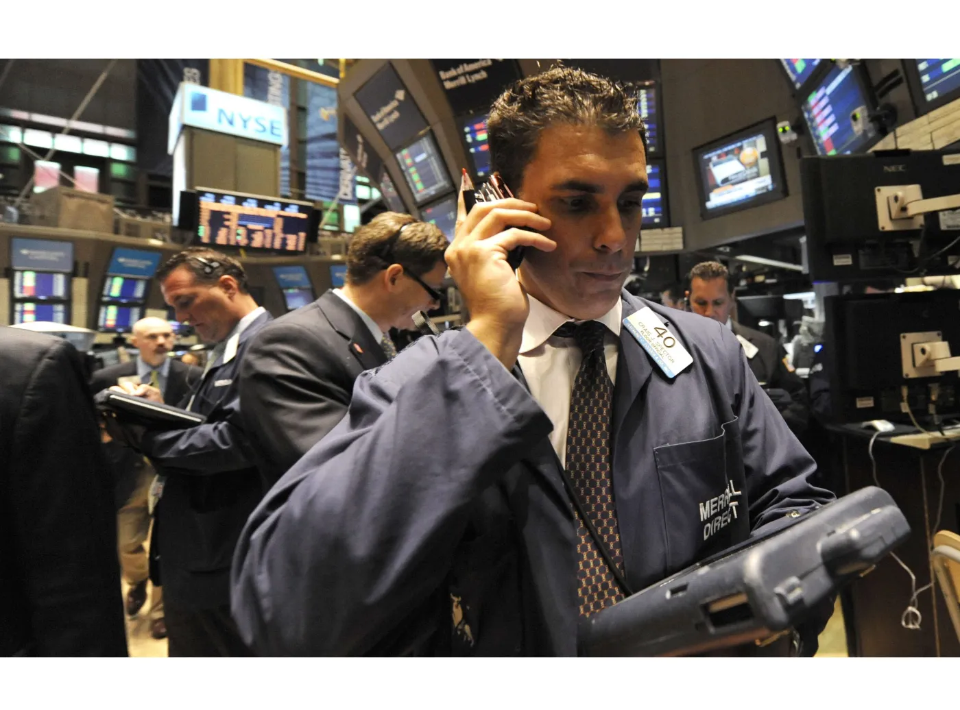 Maklerzy na giełdzie w Nowym Jorku