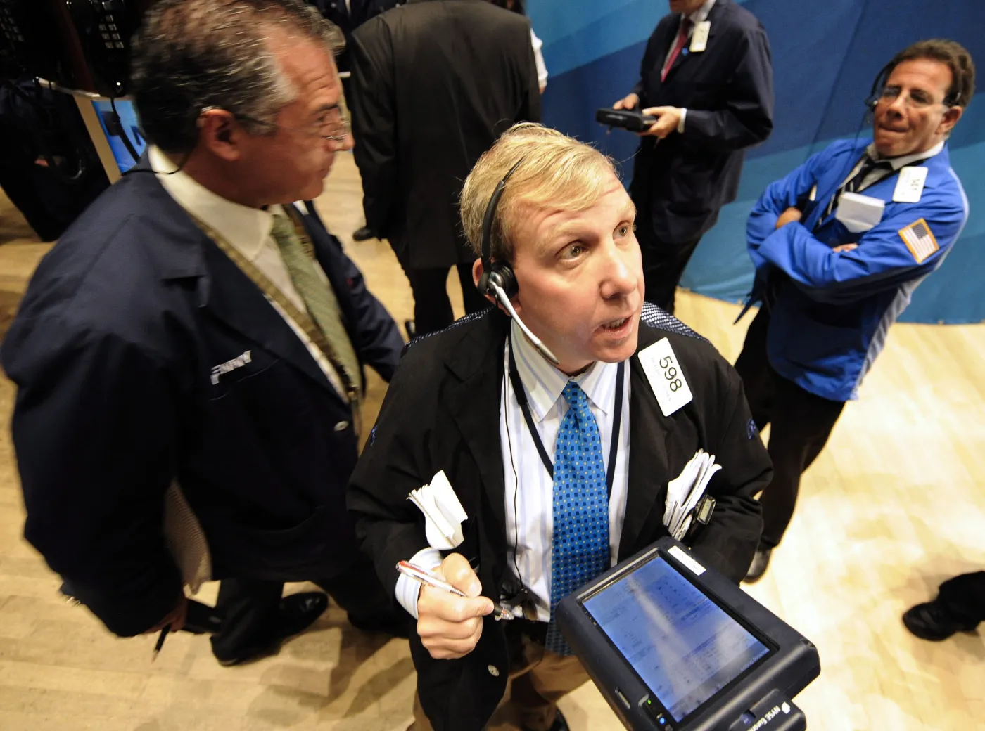 Maklerzy na giełdzie w Nowym Jorku