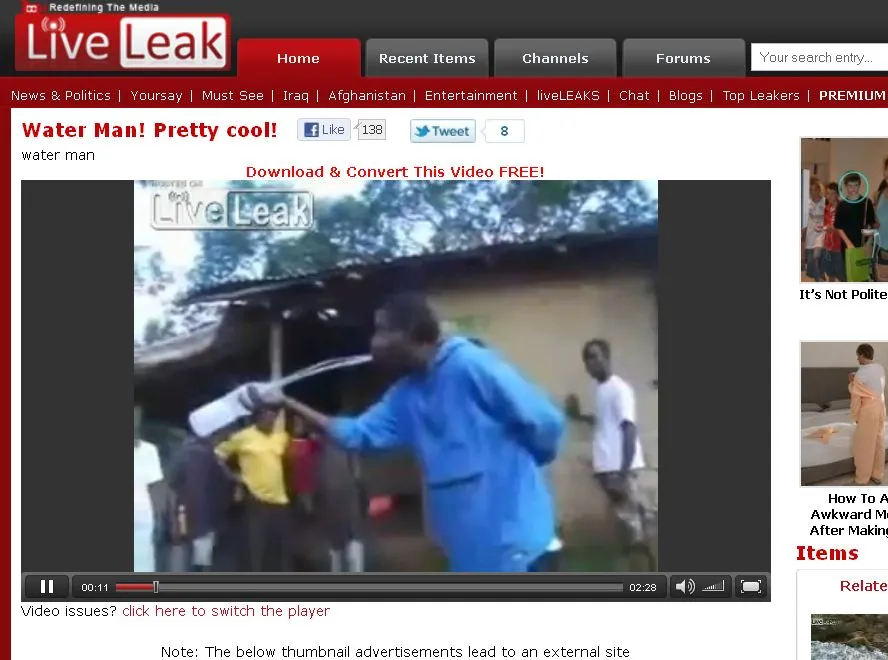 Oto człowiek, który z wodą wyczynia cuda