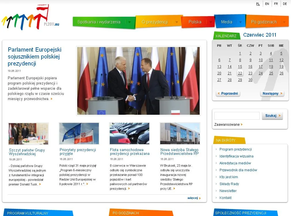 Oficjalna strona polskiej prezydencji