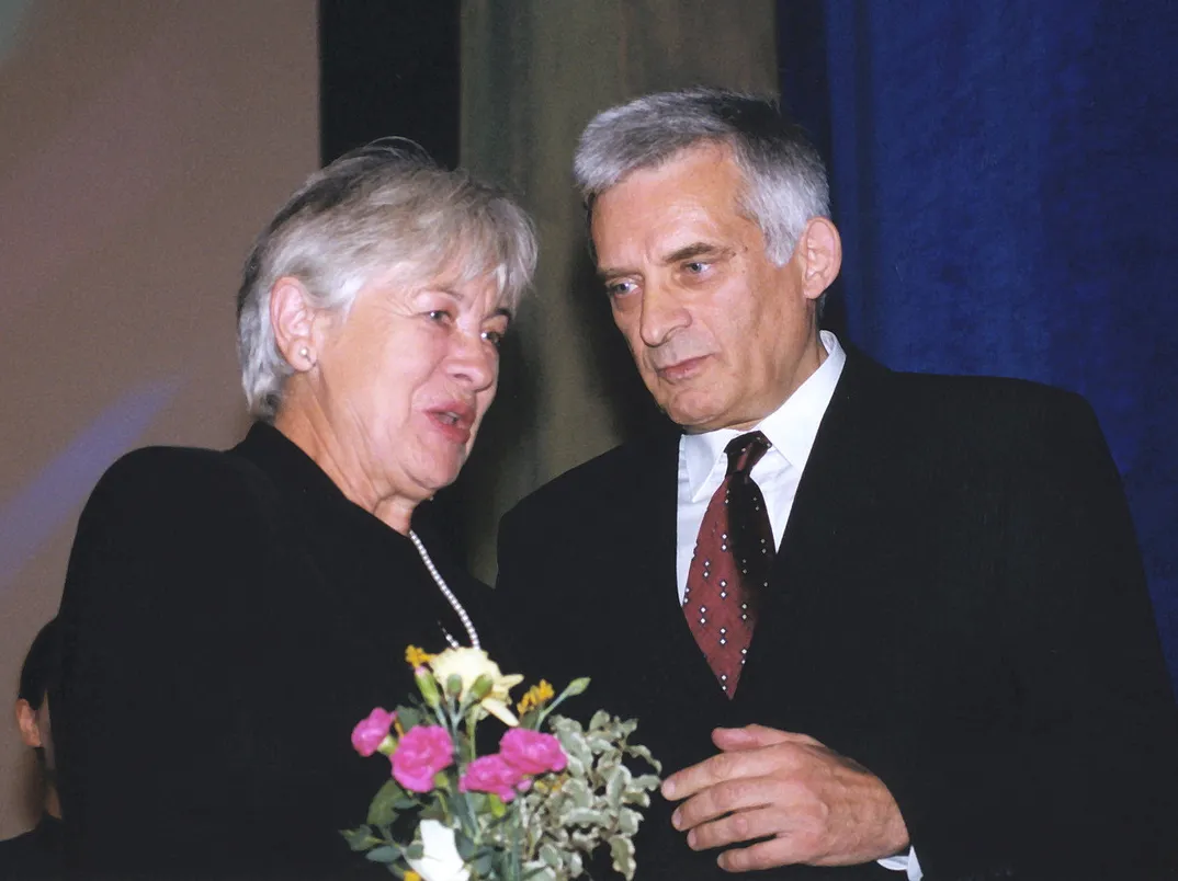 Magda Teresa Wójcik i Jerzy Buzek