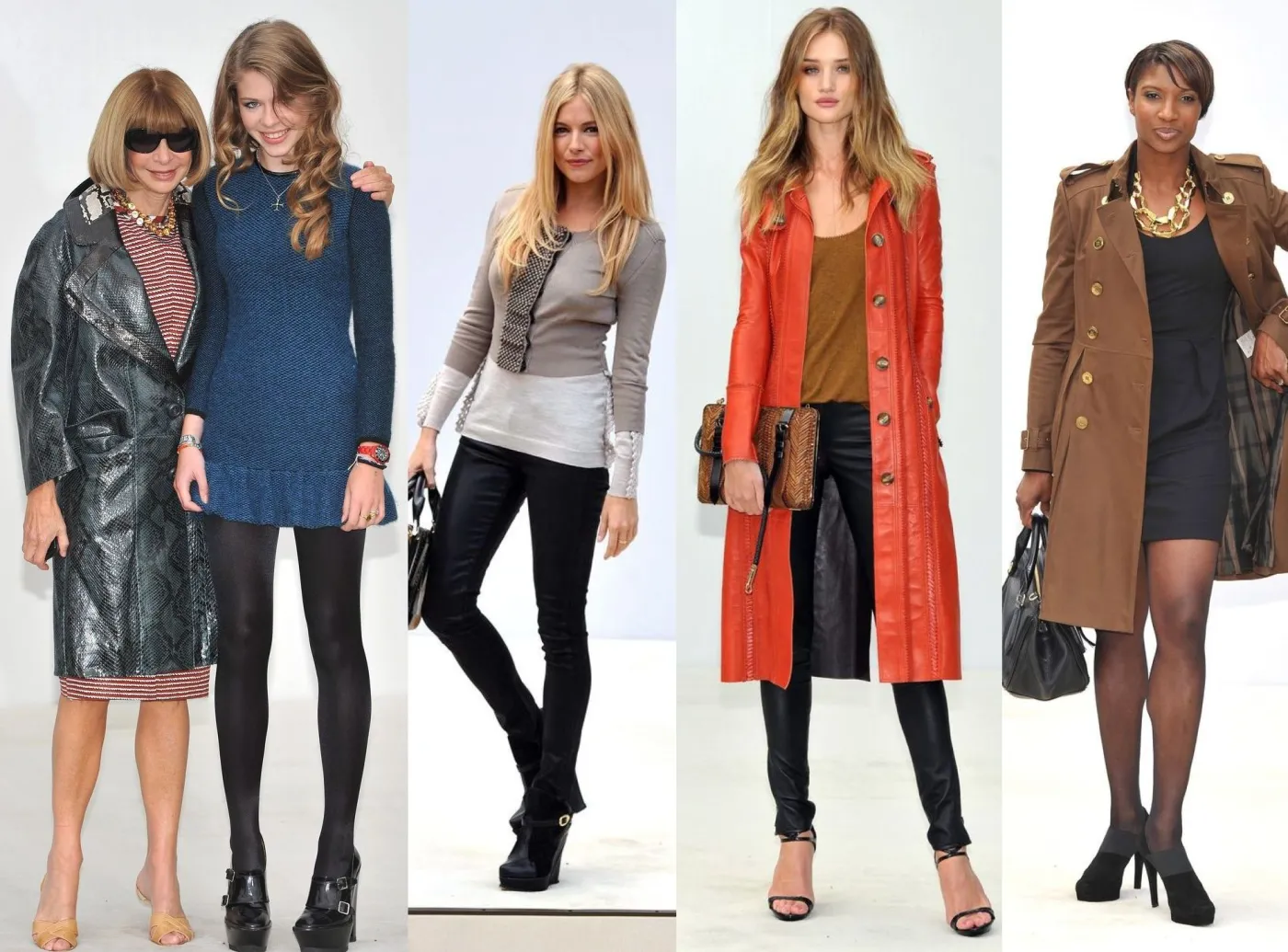 Znane twarze na pokazie kolekcji Burberry wiosna/lato 2012
