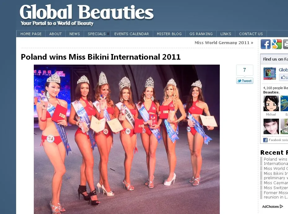 Polka wygrała konkurs Miss Bikini International 2011