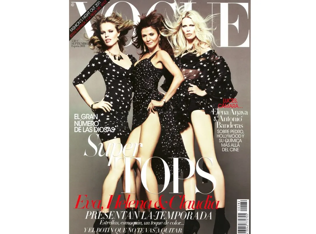 Claudia Schiffer, Eva Herzigova, Helena Christensen 
