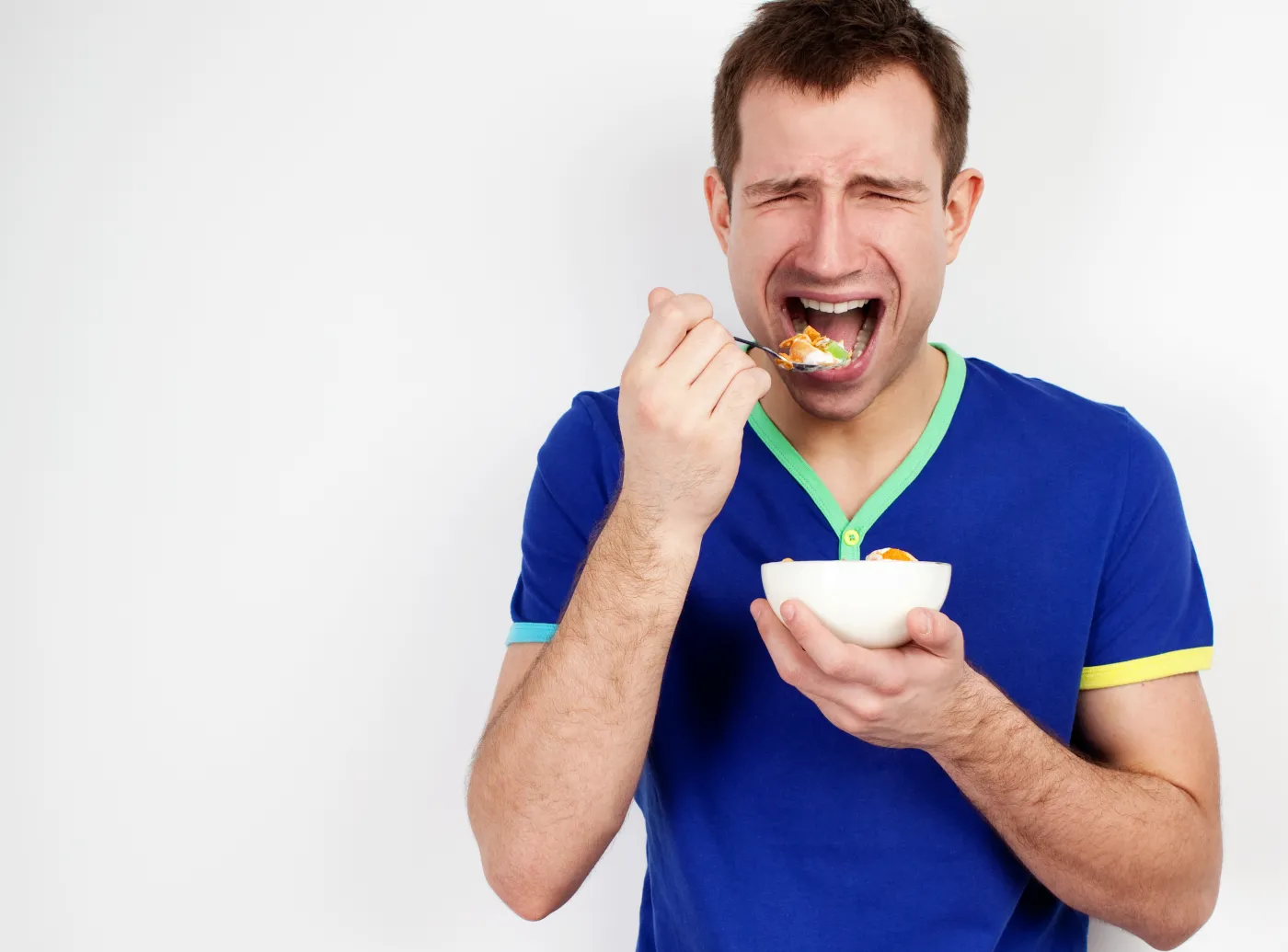 śniadanie płatki jedzenie mina