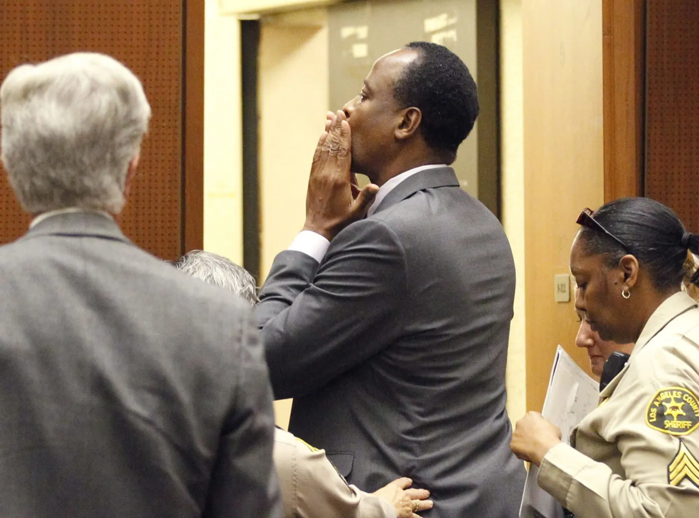 Conrad Murray podczas ogłaszania wyroku