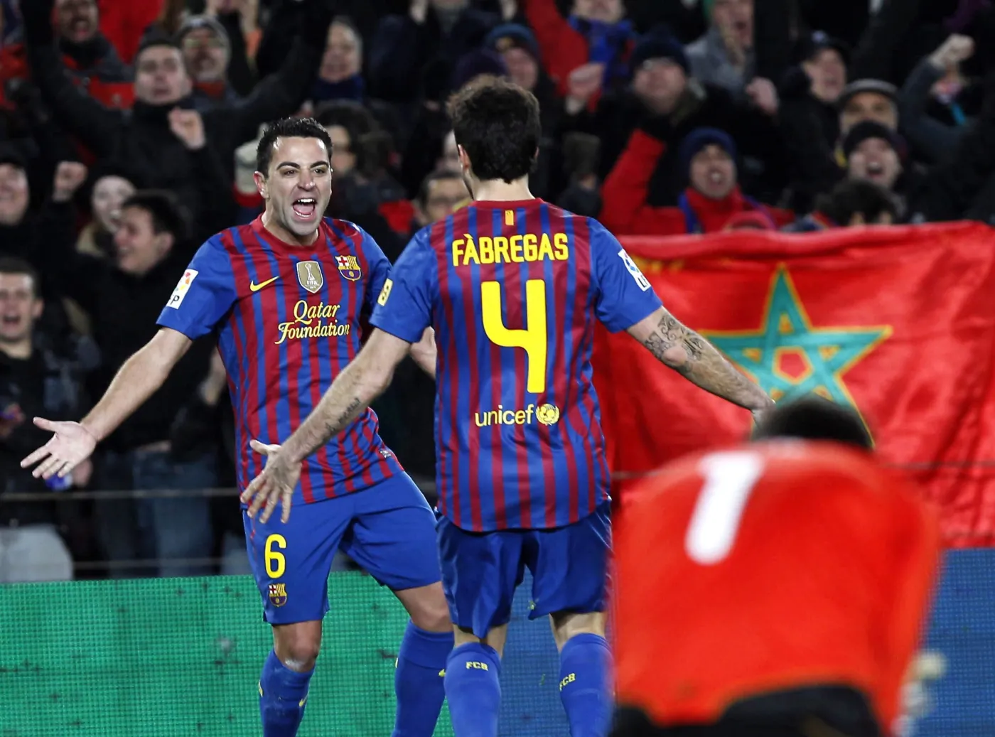 Xavi Hernandez i Cesc Fabregas 