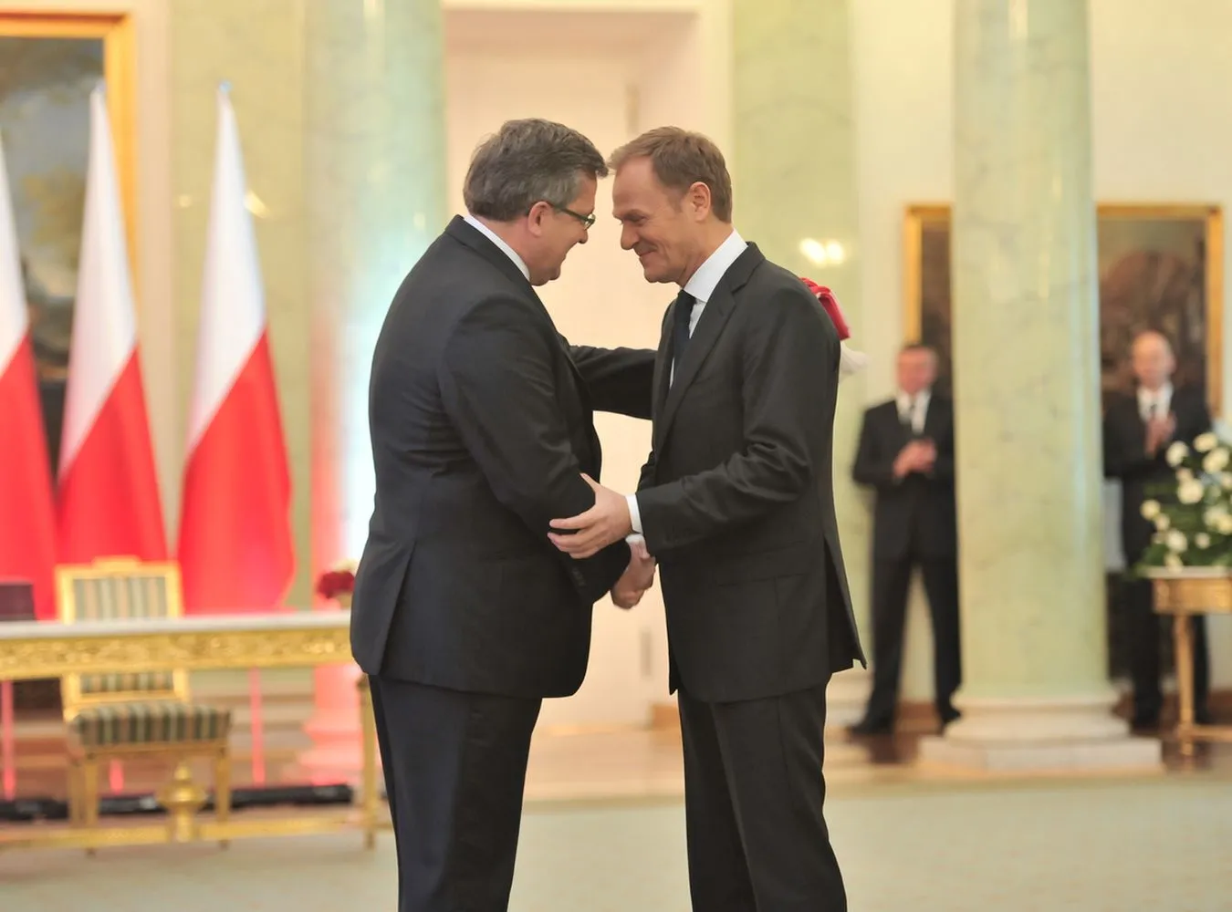 Prezydent Bronisław Komorowski i premier Donald Tusk