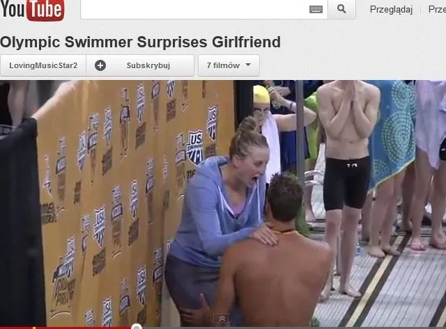 Mistrz oświadczył się na podium