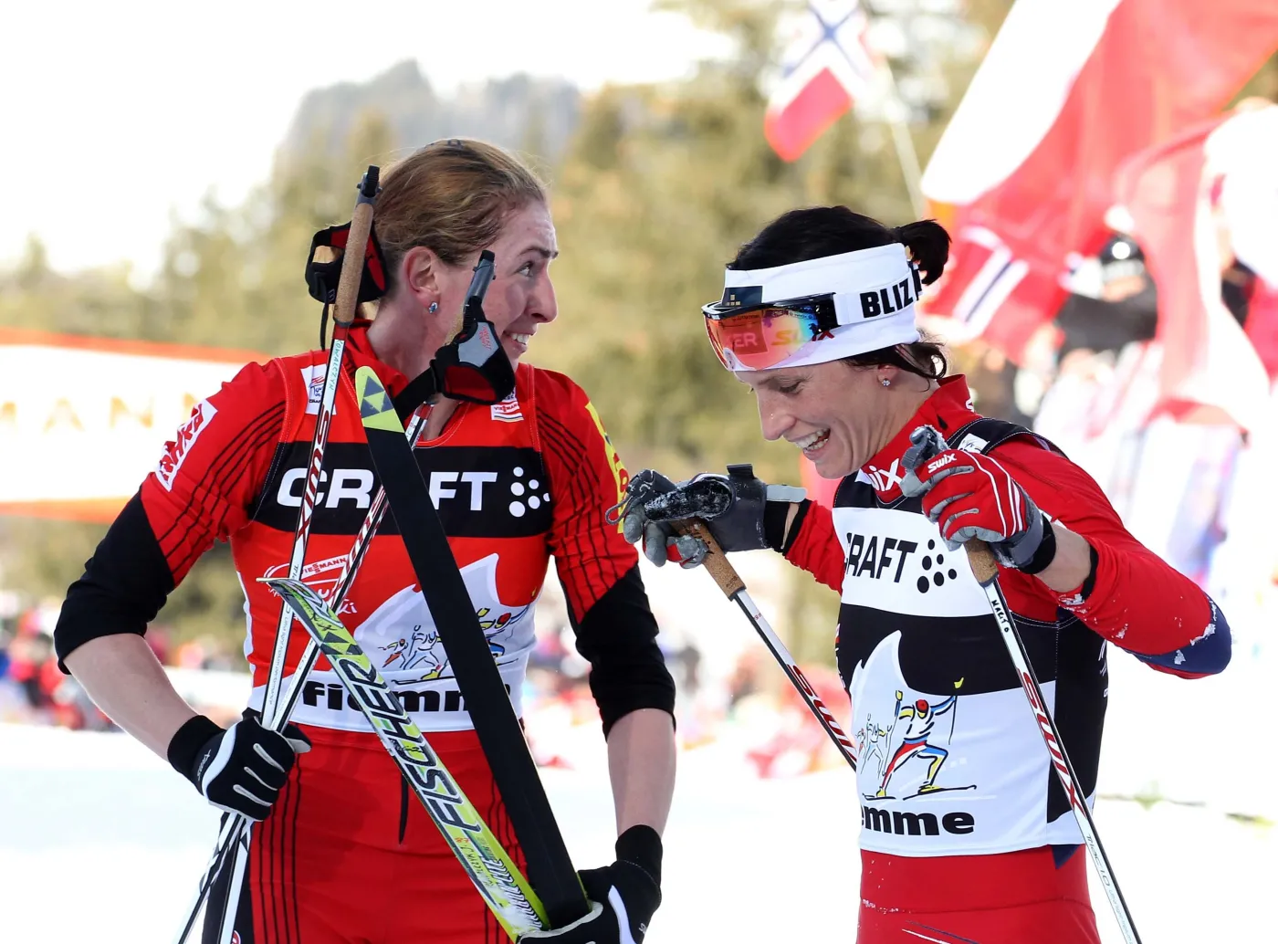 Justyna Kowalczyk i Marit Bjoergen
