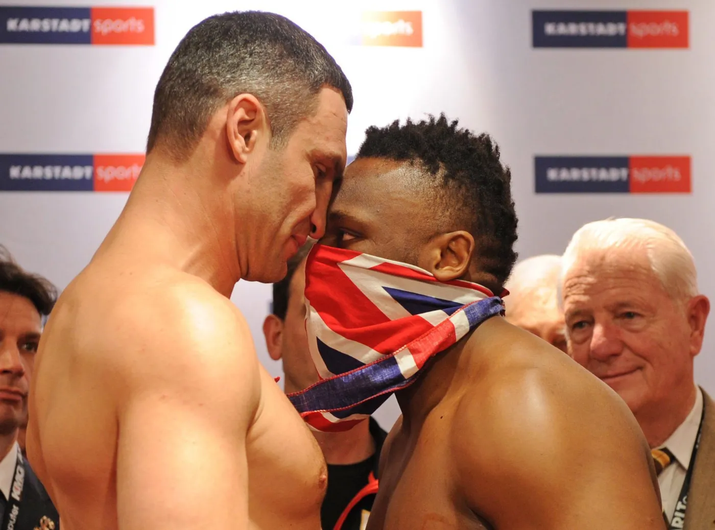 Witalij Kliczko i Dereck Chisora