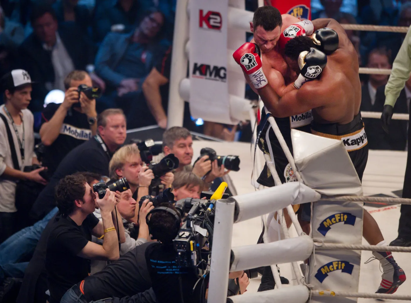 Witalij Kliczko i Dereck Chisora