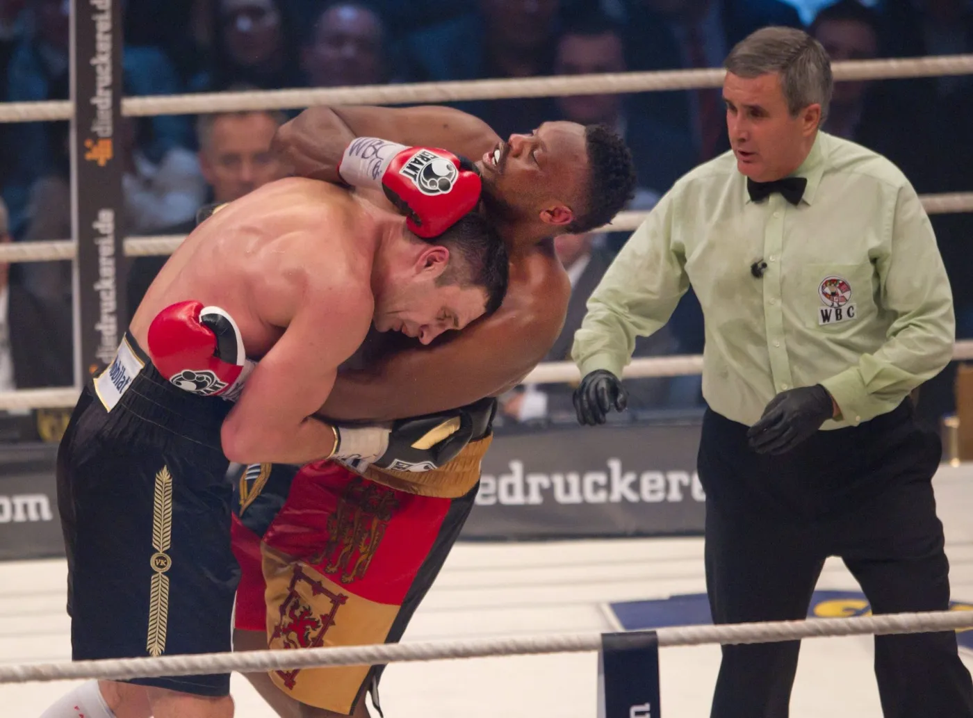 Witalij Kliczko i Dereck Chisora