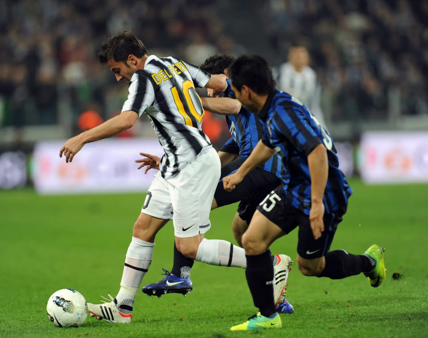 Alessandro Del Piero w meczu z Interem Mediolan