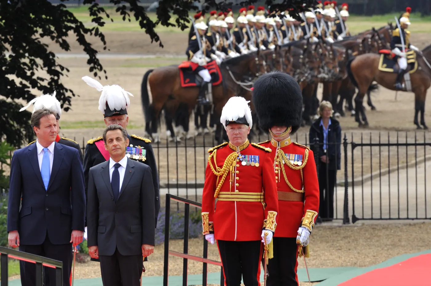 Prezydent Francji Nicolas Sarkozy i premier Wielkiej Brytanii David Cameron