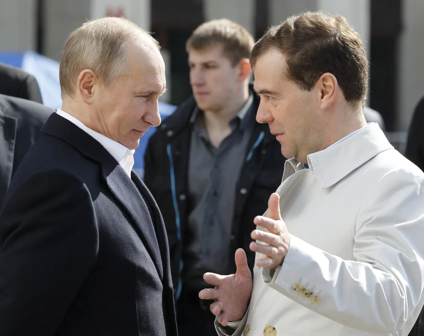 Dmitrij Miedwiediew i Władimir Putin