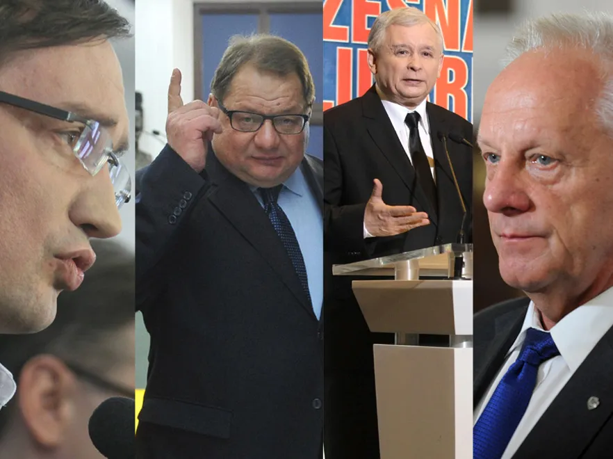 Zbigniew Ziobro, Ryszrad Kalisz, Jarosław Kaczyński, Stefan Niesiołowski
