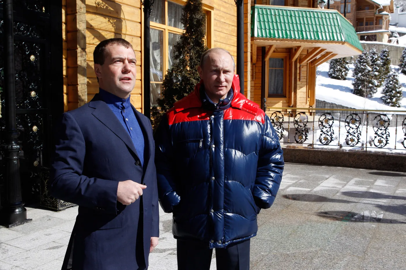 Dmitrij Miedwiediew i Władimir Putin
