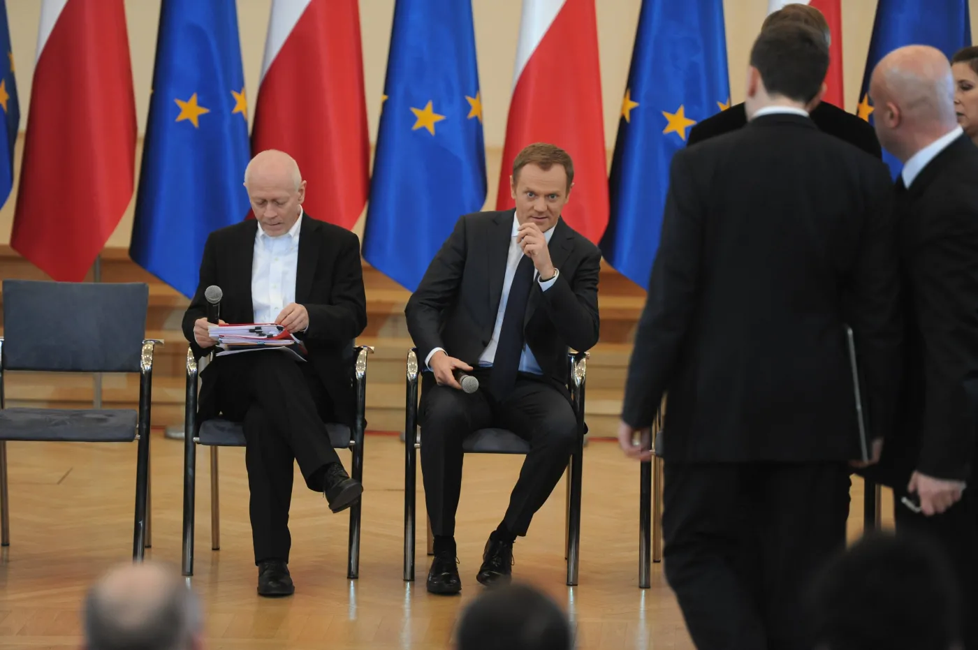 Minister Michał Boni i premier Donald Tusk