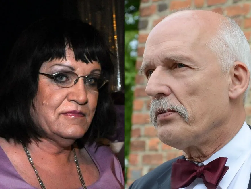  Janusz Korwin Mikke i Anna Grodzka