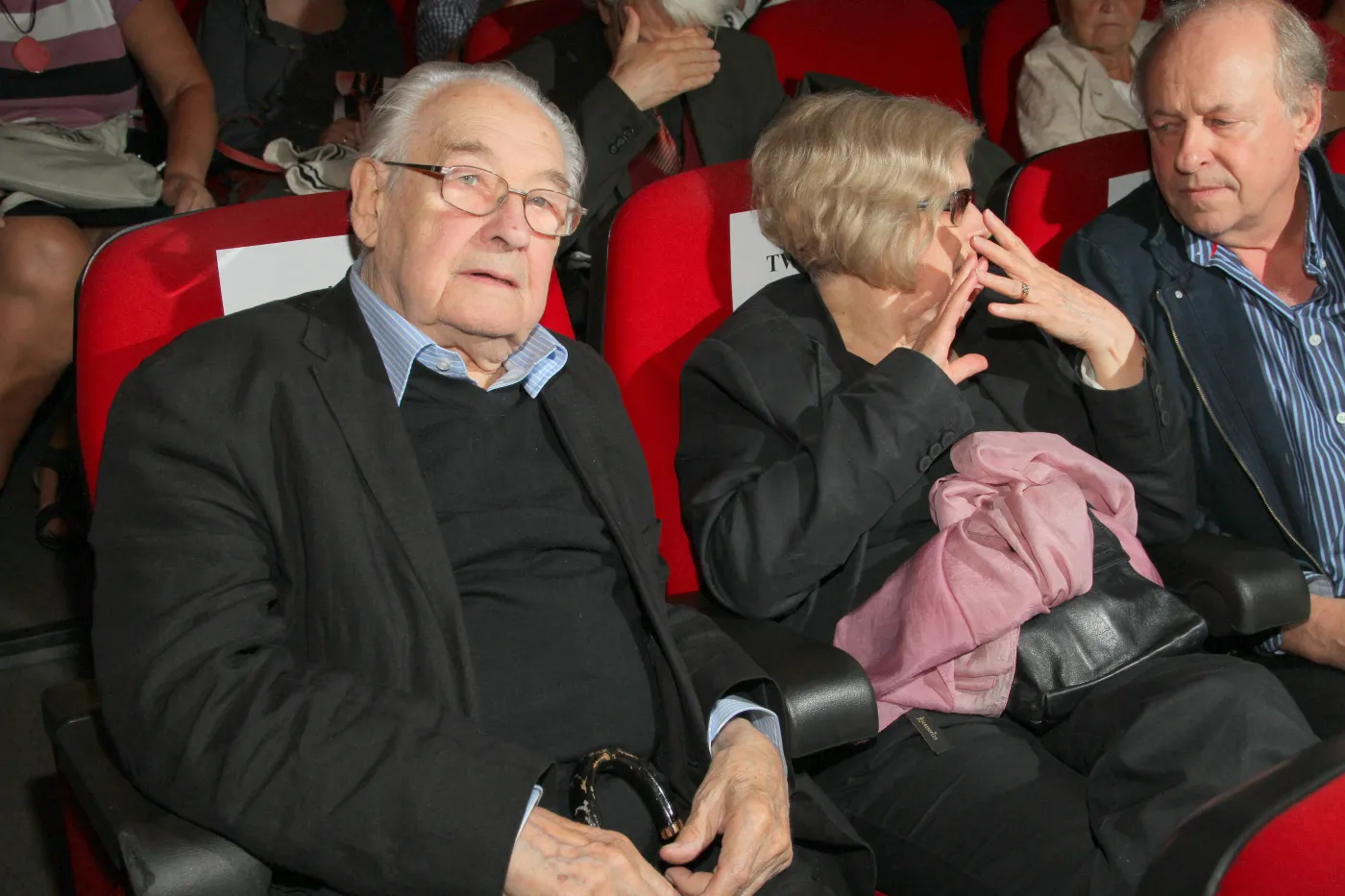 Andrzej Wajda na premierze "Bez wstydu"