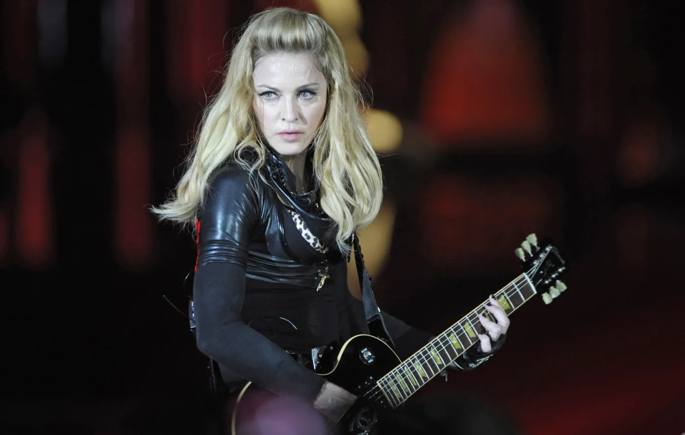 Madonna podczas koncertu w Berlinie