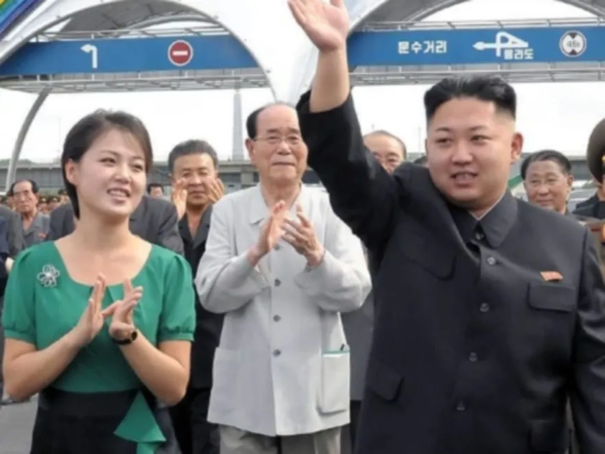 Kim Dzong Un i jego żona Ri Sol-Ju