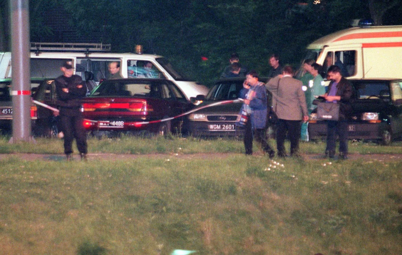 Miejsce zabójstwa generała Marka Papały - byłego szefa polskiej policji