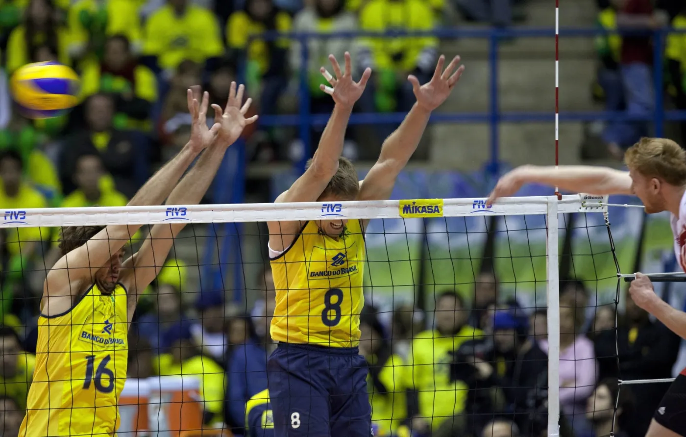 Fragment meczu Polska - Brazylia