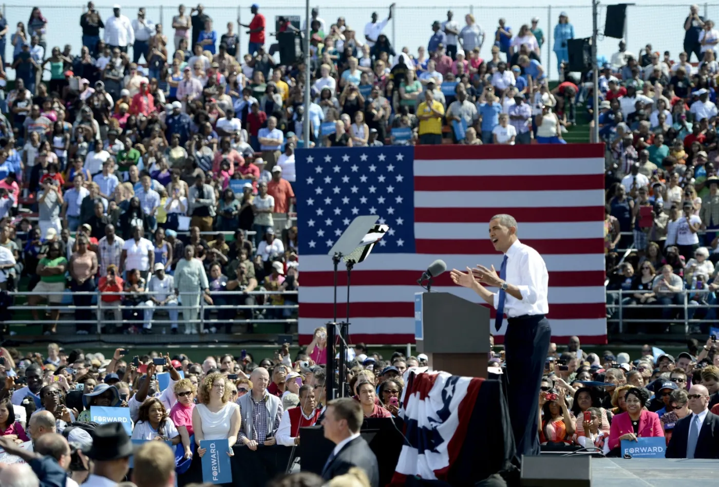 Barack Obama prowadzi kampanię w stanie Virginia