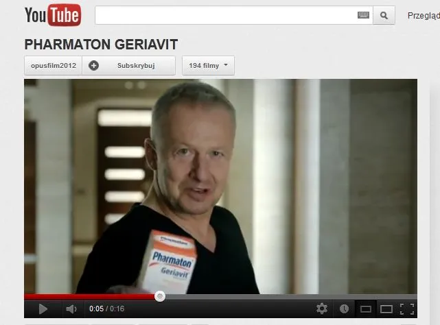 Bogusław Linda w reklamie Geriavitu