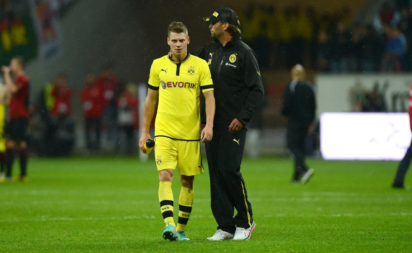Łukasz Piszczek i Jurgen Klopp