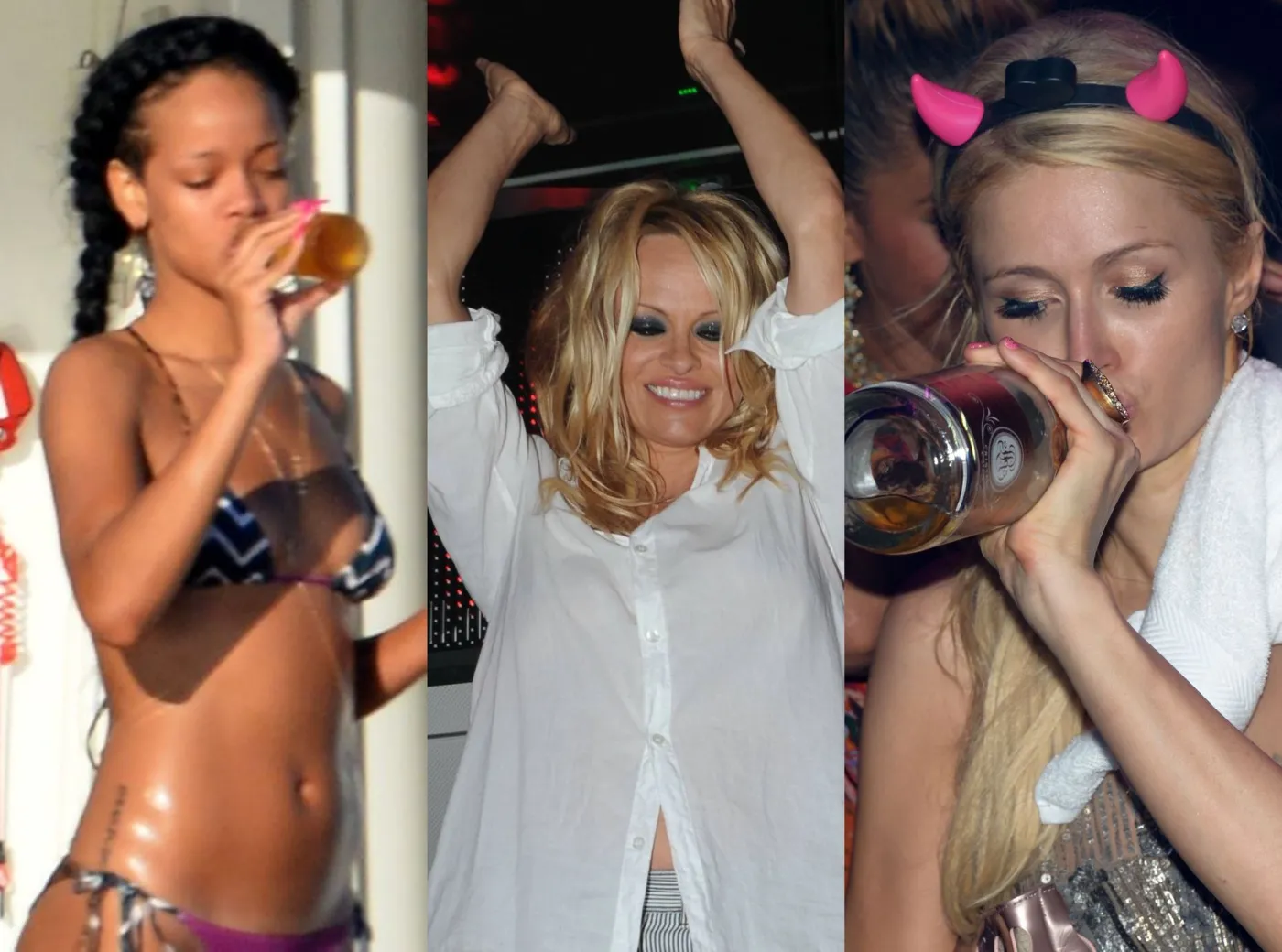Rihanna, Paris Hilton, Pamela Anderson