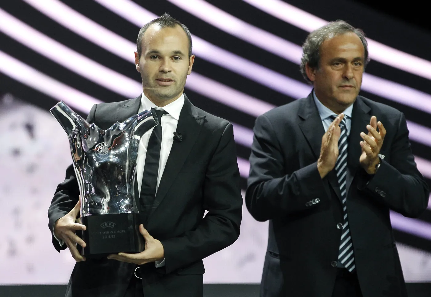 Andres Iniesta i Michel Platini