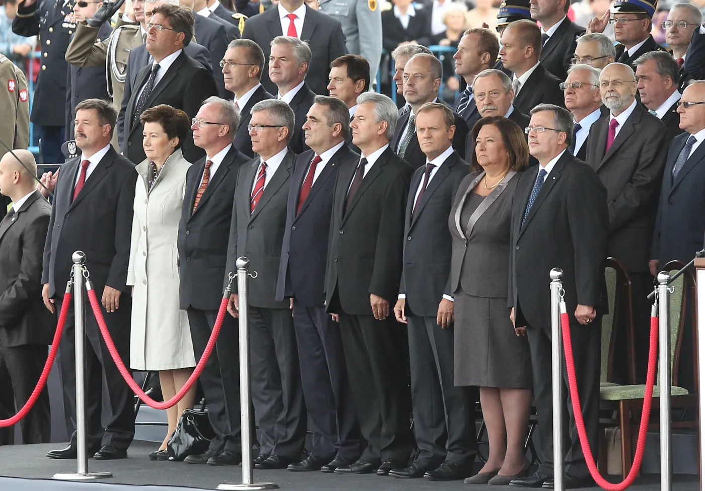 Oficjele podczas Święta Wojska Polskiego